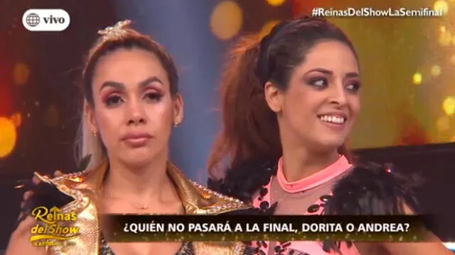 Andrea Luna confronta al jurado de “Reinas del show” tras ser eliminada [VIDEO]