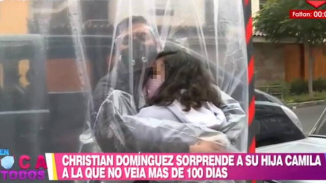 Christian Domínguez se reencuentra con su hija Camila