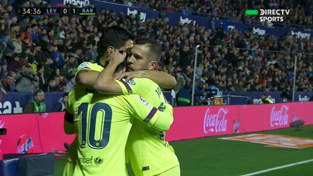 Barcelona vs Levante EN VIVO: Luis Suárez abrió el marcador tras pase de Messi [VIDEO]