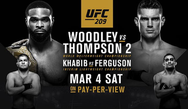 UFC 209 Ver EN VIVO y ONLINE HOY: Tyron Woodley vs. Stephen thompson pelean por cinturón wélter