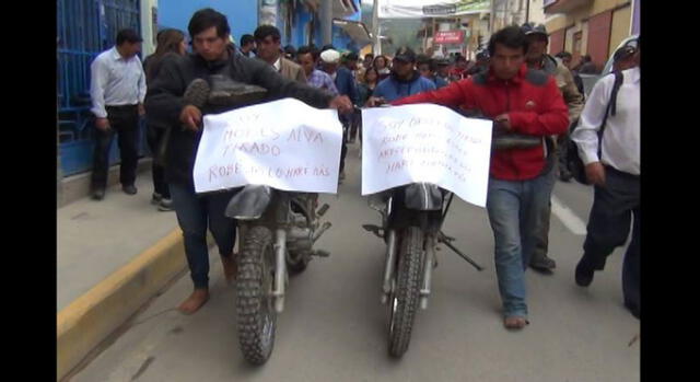 Cajamarca: obligaron a delincuentes a devolver 11 motos robadas [VIDEO]