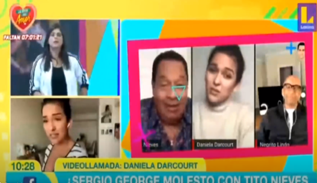 Daniela Darcourt se pronuncia sobre el alejamiento de Sergio George tras indirectas a Yahaira Plasencia con Tito Nieves