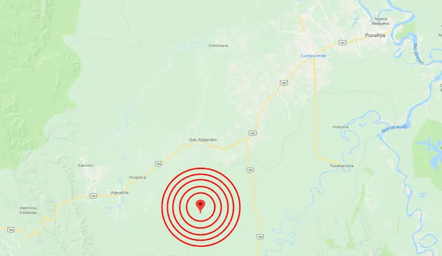 Ucayali: IGP registró sismo de 4,1 grados esta madrugada