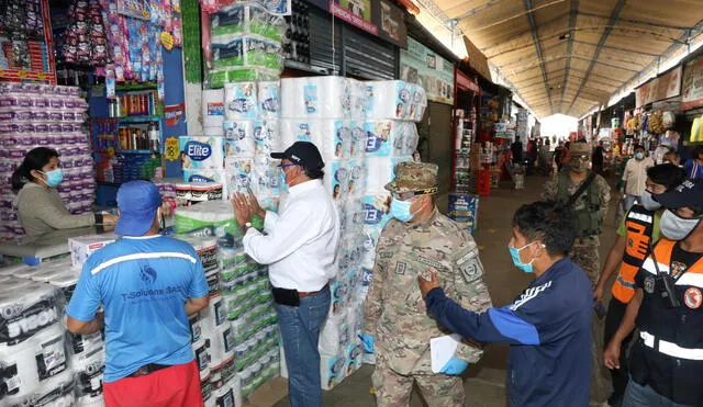 Defensa Civil y Ejercito intervienen mercados de Trujillo