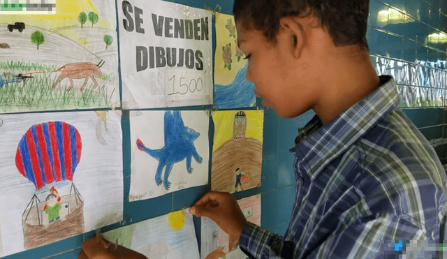 Crisis en Venezuela: niño vende sus dibujos para no morir de hambre [VIDEO]