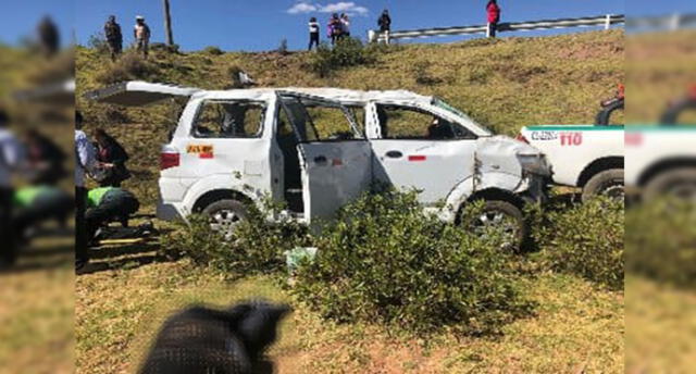 Un mujer muerta y tres heridos deja accidente de tránsito en Cusco