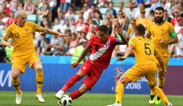 Perú se despidió del torneo con un triunfo 2-0 sobre Australia. Foto: AFP.