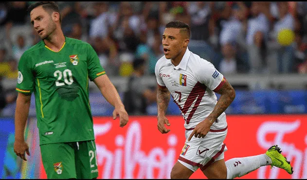 Venezuela vs. Bolivia: Darwin Machís anotó su doblete en partido de la Copa América 2019. | Foto: AFP