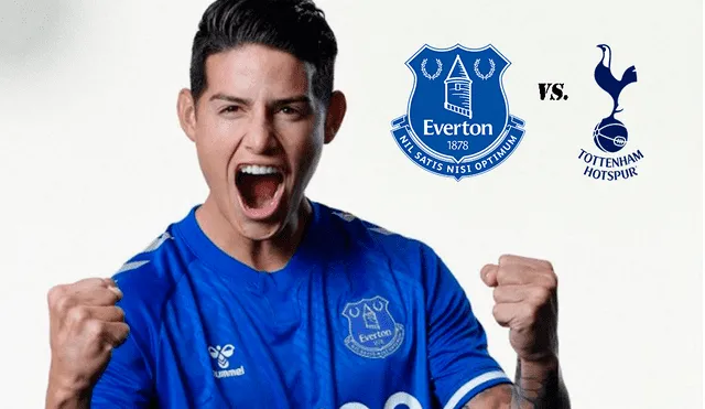 Everton vs. Tottenham EN VIVO con James Rodríguez por la Premier League. Gráfica: La República