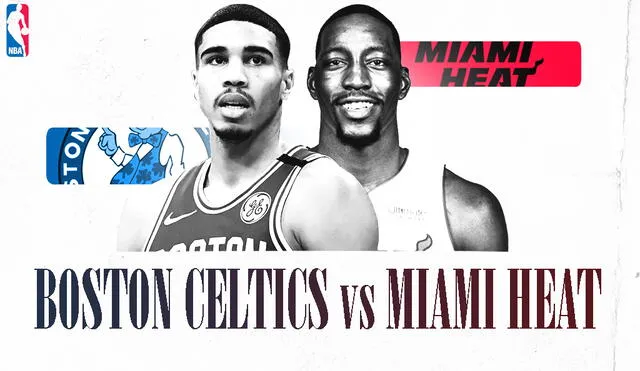 Boston Celtics y Miami Heat se enfrentan en el primer juego de las Finales de la Conferencia del Este. Composición: Fabrizio Oviedo