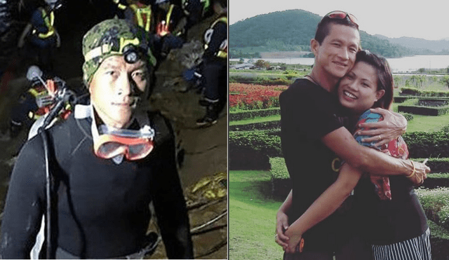 Tailandia: desgarradora despedida de la esposa a rescatista fallecido en la cueva [VIDEO]