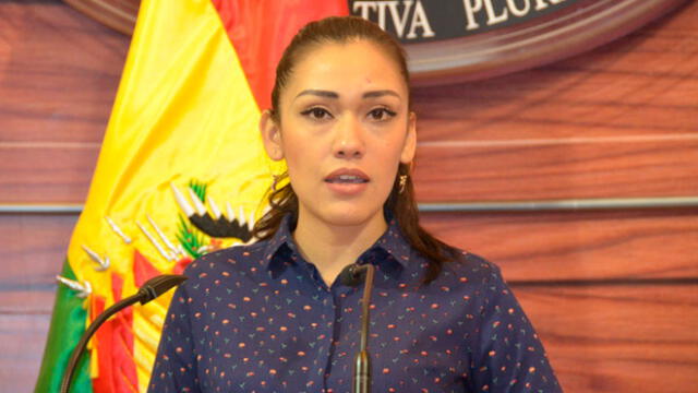 Adriana Salvatierra, presidenta del Senado de Bolivia. Foto: Twitter.