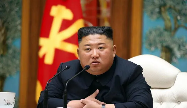 Kim Jong-un durante una reunión de su partido, el único permitido en Corea del Norte, el 11 de abril. Esa fue la última vez que lo vieron en público. Foto: KCNA (EFE)