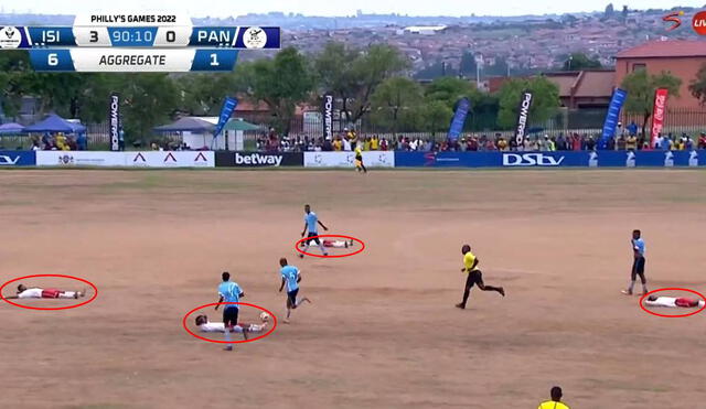 De no creer. La increíble jugada de gol que se dio en un torneo amateur en Sudáfrica. Foto: captura Twitter SuperSport Football