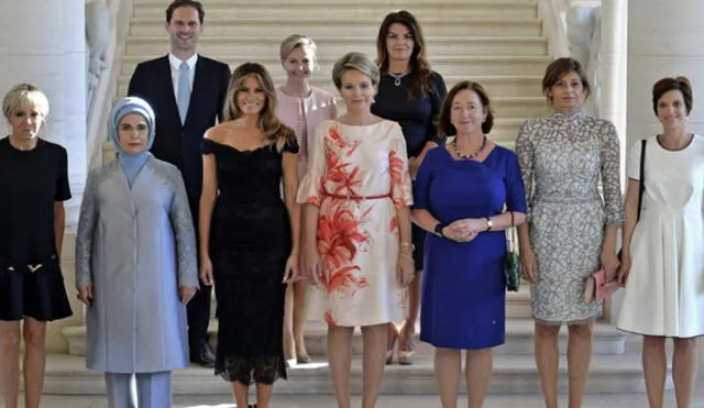 Un caballero y las primeras damas: la foto viral de la cumbre OTAN [IMÁGENES] 