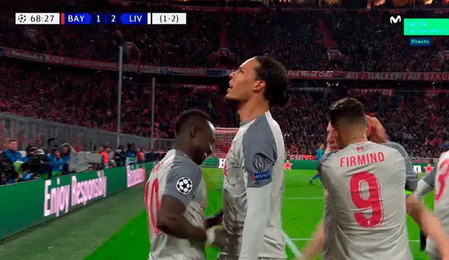 Liverpool vs Bayern Múnich: van Dijk le da la clasificación a los 'Reds' con un cabezazo [VIDEO]