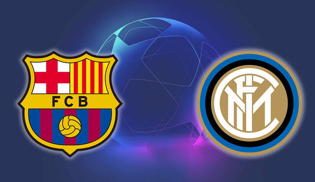 Barcelona se enfrenta a Inter en Italia por la Champions League. Foto: Composición