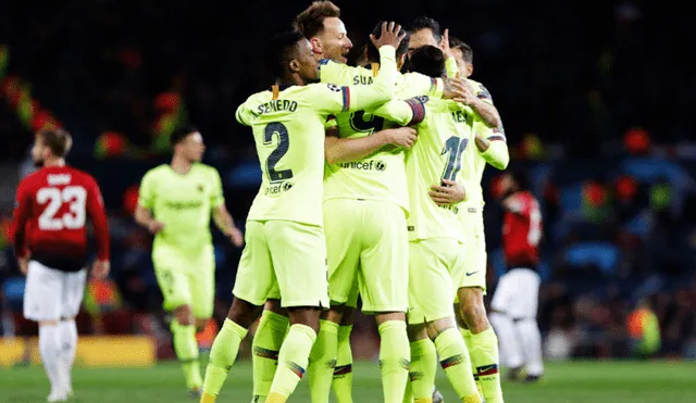 Barcelona goleó 3-0 al Manchester United y ya está en ‘semis’ de la Champions [RESUMEN]