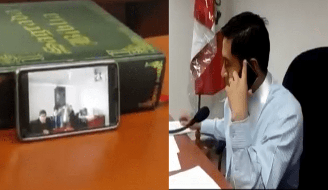 Cajamarca: Juez realiza audiencia vía WhatsApp con su celular [VIDEO]