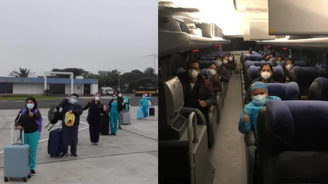 Personal de salud viajó esta mañana a Moquegua para contención de COVID-19.