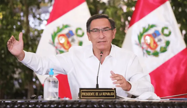 Martín Vizcarra también anunció la implementacón del bono universal para apotyar económicamente a los peruanos duarnte la emergencia nacional por la COVID-19. Foto: Presidencia.