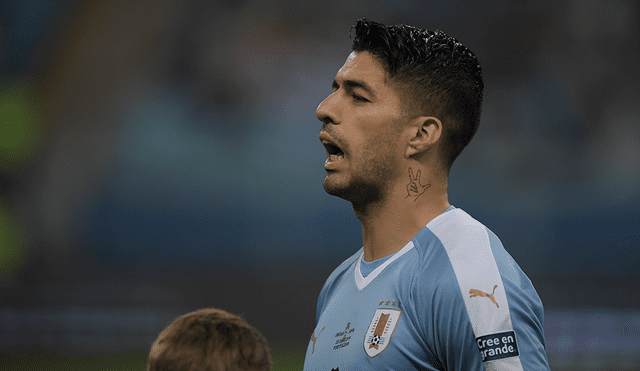 Uruguay vs. Japón: Luis Suárez marcó el 1-1 en el partido por la Copa América 2019. | Foto: AFP