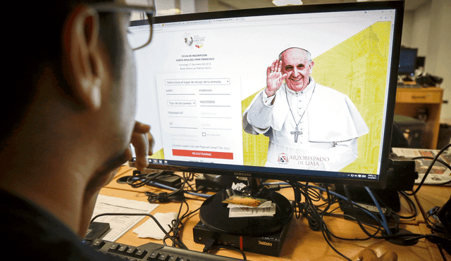 Ya hay más de 300 mil inscritos y abren registro online para misa del Papa