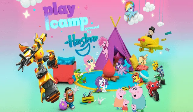 Peppa Pig, My Little Pony, Transformers serán parte de un campamento virtual de Hasbro