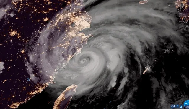 Súper tifón se acercará a las costas de China este sábado. Foto: Twitter