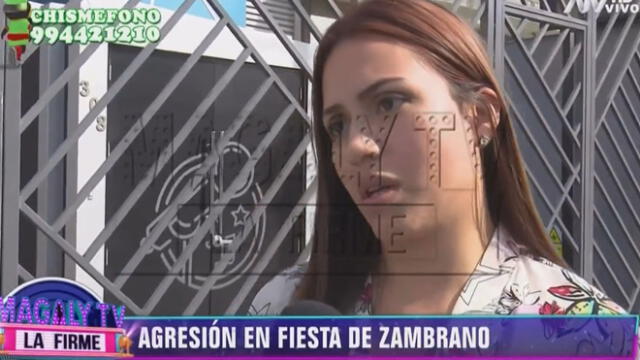 Carlos Zambrano denuncia agresión en Magaly tv, la firme