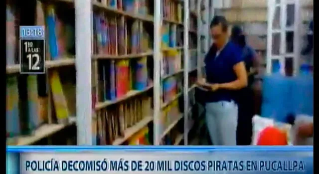 Ucayali: Policía incautó más de 20.000 CD’s y DVD ‘piratas’ [VIDEO]