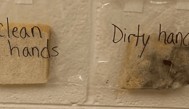 Facebook: Profesora utiliza peculiar método para que sus alumnos se laven las manos [IMAGEN]