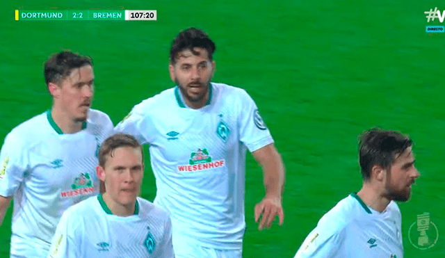 Claudio Pizarro se lució con un golazo en la Copa Alemana [VIDEO]