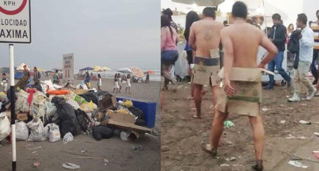 Basura y ebrios desnudos en playas de Arequipa tras fiestas de Año Nuevo [VIDEO]