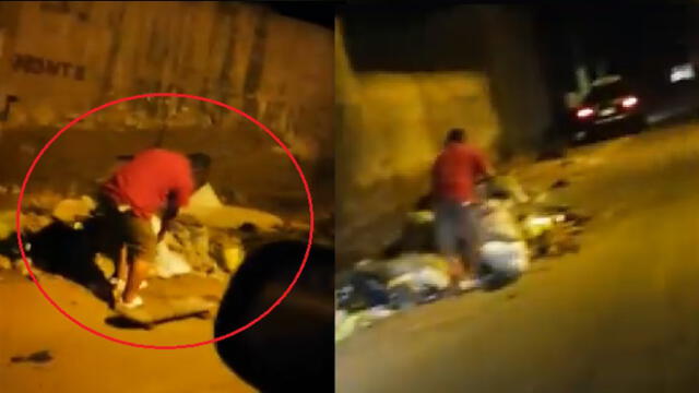 Trujillo: vecino es captado cuando arrojaba basura en zona prohibida [VIDEO]