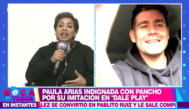 Paula Arias se burla de Pancho Rodríguez por su imitación en Esto es guerra