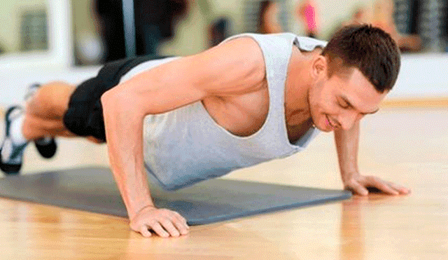 Ejercicios para crecer: flexiones push-up.