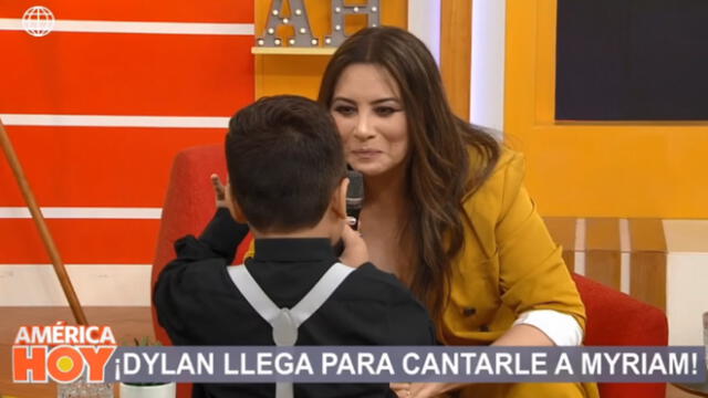 El pequeño Dylan cautiva a Myriam Hernández al interpretar su canción