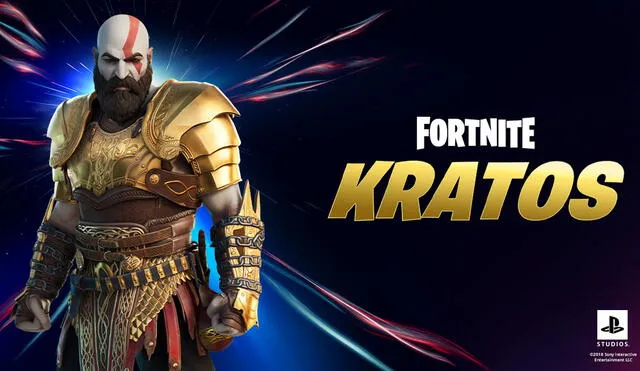 Kratos, el Dios de la Guerra, está disponible en la tienda de artículos de Fortnite. Foto: PlayStation