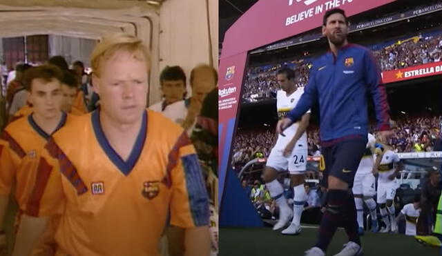 En el video se destacan algunos de los mejores momentos de Lionel Messi y Ronald Koeman en el club. Foto: Captura de video/FC Barceclona