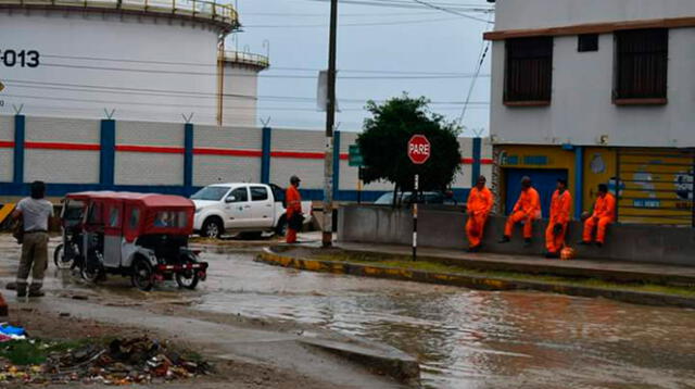 Talara soportó lluvia de más de cuatros horas que afectó casas y calles 