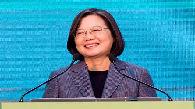 Tsai Ing-wen alcanzó 8.170.231 votos y así logró mantenerse en el cargo. Foto: EFE