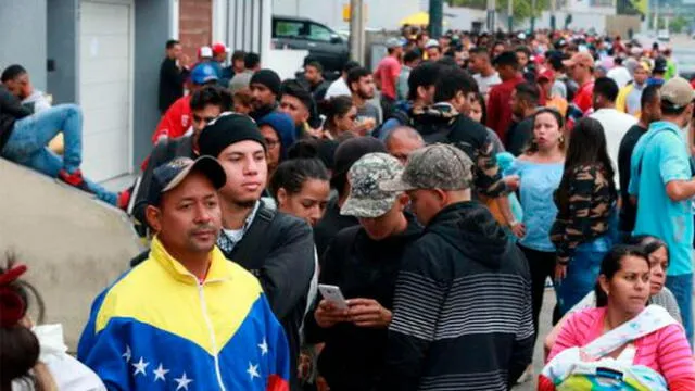 Venezolanos en Perú. Foto: AFP.