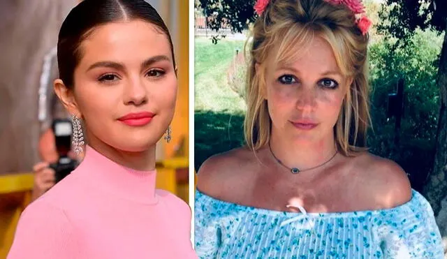 Selena Gomez alabó la belleza de Britney Spears, luego de que la cantante se mostrará con un maquillaje más natural. Crédito: fotocomposición
