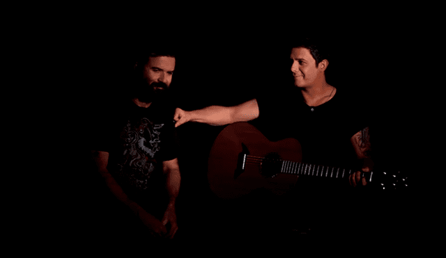Alejandro Sanz y Pau Donés en el video de "La quiero a morir". Captura: YouTube