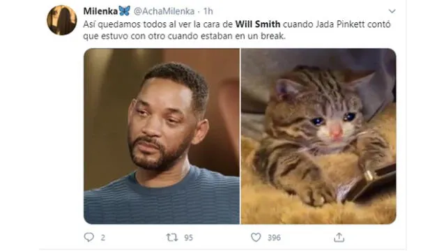 Usuarios en twitter defienden a Will Smith tras la confesión de su esposa Jada Pinkett [FOTOS]. Foto: captura twitter.
