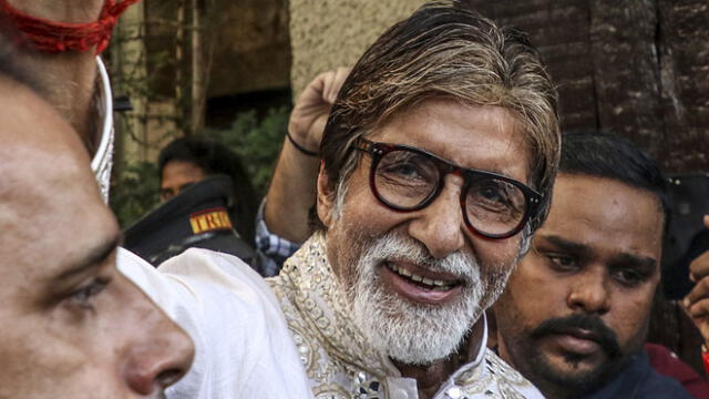 Amitabh Bachchan en el 2019. Foto: AFP