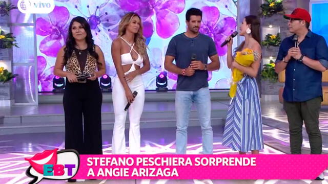 Stefano Peschiera confiesa sus sentimientos sobre Angie Arizaga en vivo [VIDEO]
