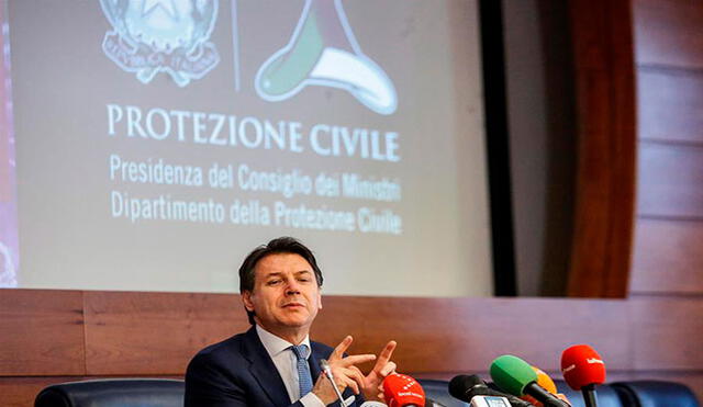 "Italia es un país seguro, quizá mucho más que otros", sostuvo el primer ministro Giuseppe Conte tras la propagación de coronavirus. Foto: EFE