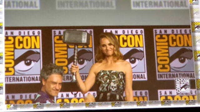 Natalie Portman (Jane Foster) será She-Thor en la Fase 4. Foto: Comic Con.